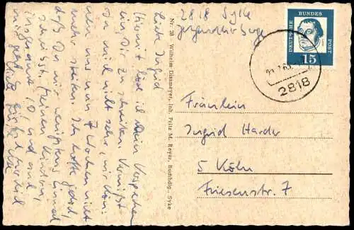 ÄLTERE POSTKARTE GRUSS AUS SYKE KREISHAUS HERRLICHKEIT HAUPTSTRASSE EHRENMAL Ansichtskarte AK cpa postcard