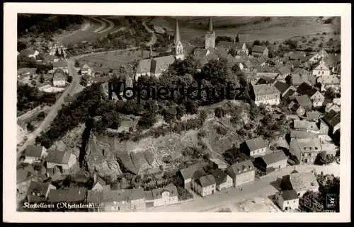 ALTE POSTKARTE KASTELLAUN RHEINLAND FLIEGERAUFNAHME LUFTBILD KLINKE & CO., BERLIN Ansichtskarte AK cpa postcard