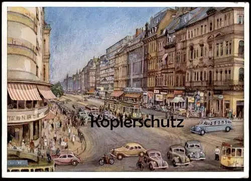 ALTE KÜNSTLER POSTKARTE KÖLN DER HOHENZOLLERN-RING HOHENZOLLERNRING JAHRTAUSENDEALTE + MODERNE STADT Ansichtskarte AK