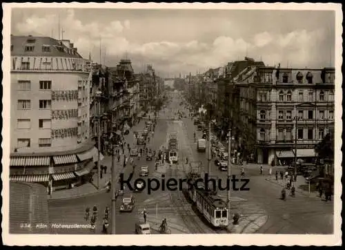 ALTE POSTKARTE KÖLN HOHENZOLLERNRING RHEINGOLDSERIE NR. 934 DUJARDIN MÜNCHNER AUGUSTINER Hohenzollern Ring Ansichtskarte