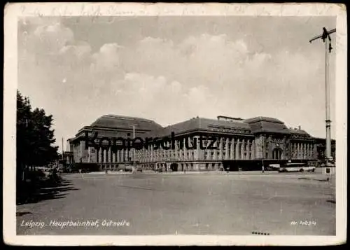 ALTE POSTKARTE LEIPZIG HAUPTBAHNHOF OSTSEITE Bahnhof gare station Ansichtskarte AK cpa postcard