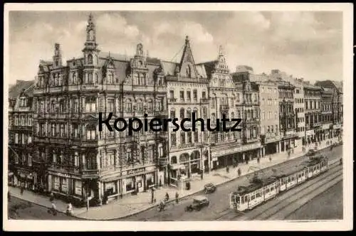 ALTE POSTKARTE KÖLN DER HOHENZOLLERNRING STRASSENBAHN SIECHEN BLUM & SCHLOSS CORNELIUS CAFÉ Cologne Hohenzollern Ring AK