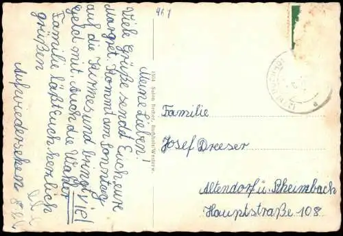 ÄLTERE POSTKARTE GRUSS AUS BUCHHOLZ WESTERWALD KIRCHE ASBACH Ansichtskarte AK cpa postcard