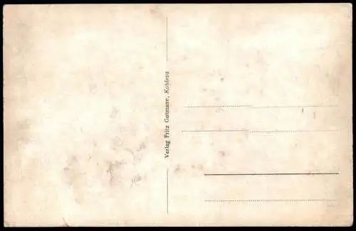 ALTE POSTKARTE WÜSTENHOF BEI VALLENDAR AM RHEIN SAH EIN KNAB EIN RÖSLEIN STEHN, RÖSLEIN AUF DER HEIDEN cpa postcard