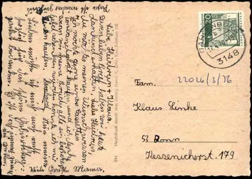 ÄLTERE POSTKARTE HITZACKER AN DER ELBE DRAWEHNER TOR ELBTALAUE Ansichtskarte AK postcard cpa