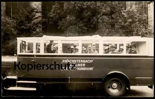 ALTE POSTKARTE KÖLN KÖLNER FREMDEN-RUNDFAHRT MODE 1929 HUT HÜTE HÖCHSTENBACH AUTOBUS DOM Cologne Ansichtskarte postcard