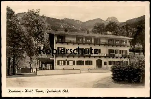 ALTE POSTKARTE FEILNBACH KURHEIM HOTEL DIEM PENSION GASTSTÄTTE Bad Feilnbach Ansichtskarte AK cpa postcard