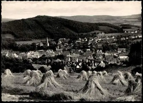 ÄLTERE POSTKARTE BALVE SAUERLAND PANORAMA TOTALANSICHT HEU hay foins Ansichtskarte AK cpa postcard