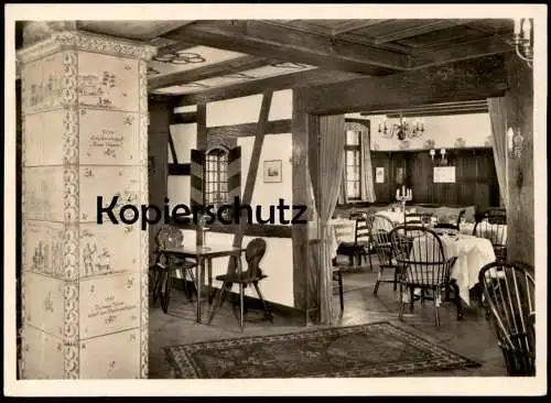 ÄLTERE POSTKARTE BAD HERRENALB MÖNCHS POSTHOTEL HOTEL SCHWARZWALD Black Forest la foret-noire cpa postcard