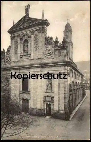 ALTE POSTKARTE HEIDELBERG JESUITENKIRCHE KIRCHE Ansichtskarte AK cpa postcard