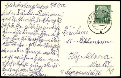 ÄLTERE POSTKARTE GLÜCKSBURG OSTSEE MATTHIAS-CLAUDIUS-HEIM Ansichtskarte AK postcard cpa