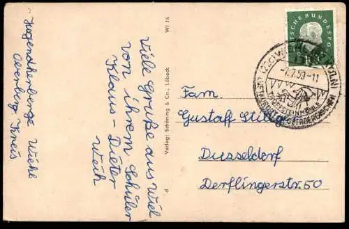 ALTE POSTKARTE WIEHL RATHAUS IM OBERBERGISCHEN RHEINLAND Ansichtskarte AK postcard cpa