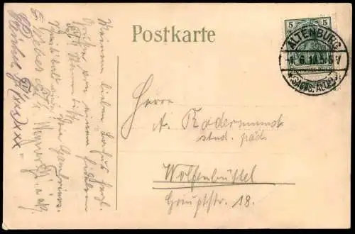 ALTE POSTKARTE MAKARIA FREIE VEREINIGUNG FÜR KUNST & WISSENSCHAFT ALTENBURG S.-A. NIENBURG SAALE COULEURKARTE STUDENTIKA