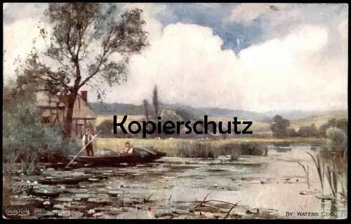 ALTE KÜNSTLER POSTKARTE LANDSCHAFT YEEND KING BY WATERS COOL RAPHAEL TUCK OILETTE Tucks Ansichtskarte AK cpa postcard