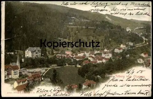 ALTE POSTKARTE TRIBERG VOM OLGAWEG PANORAMA SCHWARZWALD 1905 AK Ansichtskarte cpa postcard