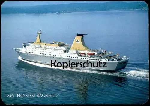 ÄLTERE POSTKARTE OSLO-KIEL PRINSESSE RAGNHILD JAHRE LINE LINIE SCHIFF Fähre ship Ansichtskarte AK postcard cpa