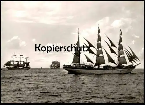 ÄLTERE POSTKARTE SEGELSCHULSCHIFFE VOR DER KIELER FÖRDE KIEL SEGELSCHULSCHIFF SEGELSCHIFF Schiff sailing ship postcard