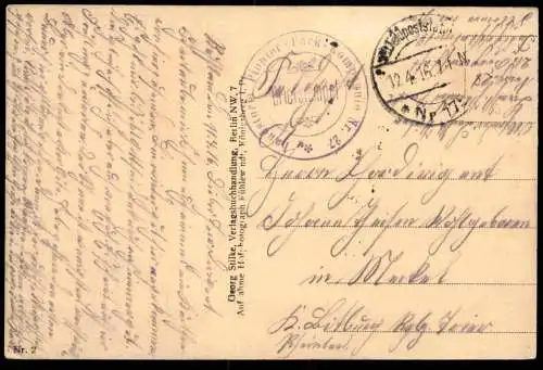 ALTE POSTKARTE RUINEN DES VON RUSSEN ANGEZÜNDETEN SCHAULEN SIAULIAI Litauen Lietuva Lituanie Lithuania postcard cpa AK