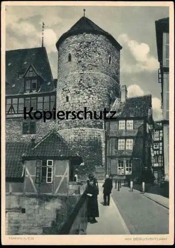 ALTE POSTKARTE HANNOVER AM BEGUINENTURM 1935 Turm tower tour Ansichtskarte AK postcard cpa