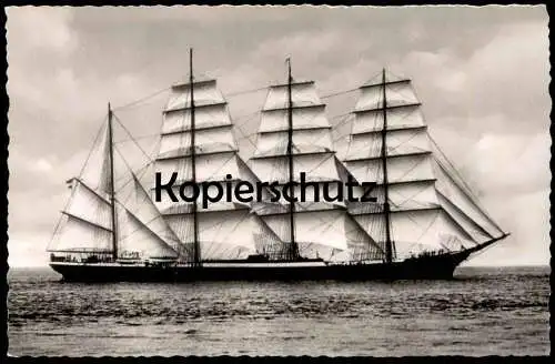 ÄLTERE POSTKARTE VIERMASTBARK PAMIR UNTER VOLLEN SEGELN BAUJAHR 1905 SEGELSCHIFF Schiff sailing ship Ansichtskarte cpa