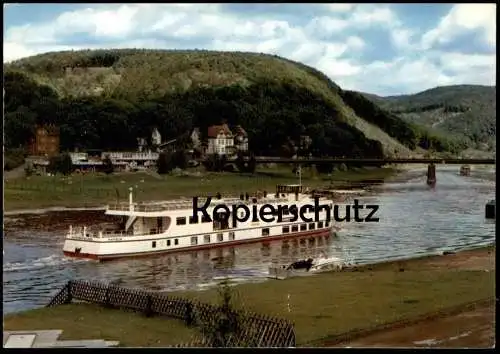 ÄLTERE POSTKARTE PASSAGIERSCHIFF WESERBERGLAND MS SCHIFF OBERWESER DAMPFSCHIFFAHRT ship Ansichtskarte cpa postcard AK