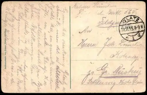 ALTE POSTKARTE GLATZ RING SELLGITTPLATZ STADTBAHNHOF ROSSMARKT Klodzko Kladsko Polska Poland Polen Schlesien postcard