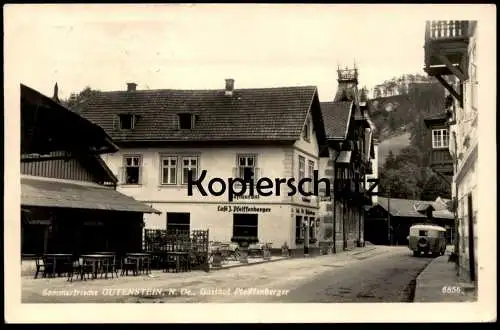 ALTE POSTKARTE SOMMERFRISCHE GUTENSTEIN GASTHOF RESTAURANT CAFÉ J. PFEIFFENBERGER Ansichtskarte AK cpa postcard