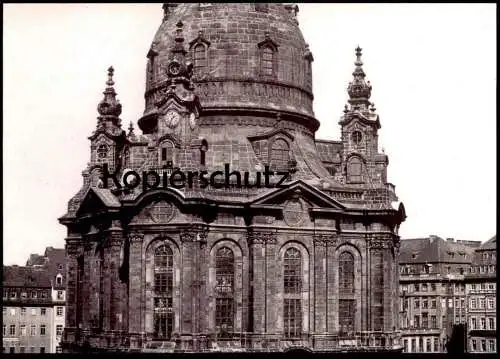 ÄLTERE POSTKARTE DRESDEN WIEDERAUFBAU FRAUENKIRCHE SONDERBÜRO FRANKFURT Kirche church église cpa Ansichtskarte postcard