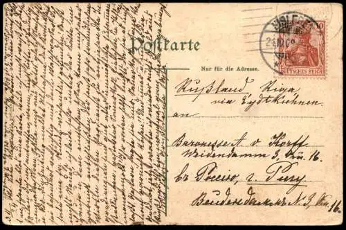 ALTE POSTKARTE EISLEBEN PANORAMA 1909 Ansichtskarte AK cpa postcard