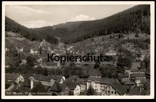 ALTE POSTKARTE BAD WILDBAD BLICK INS RENNBACHTAL Schwarzwald black forest Ansichtskarte postcard cpa AK