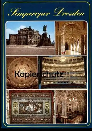 ÄLTERE POSTKARTE HISTORISCHES DRESDEN SEMPEROPER OPER SAAL OPERA RANG Ansichtskarte AK cpa postcard