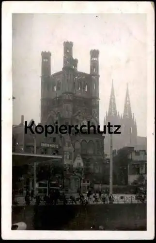 ALTE ORIGINAL FOTO POSTKARTE KÖLN RHEIN-HOTEL KÖLNER DOM PANORAMA CÖLN Photo Ansichtskarte AK cpa postcard