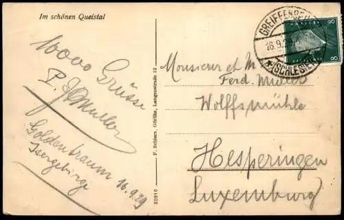 ALTE POSTKARTE TALSPERRE GOLDENTRAUM Złotniki Jezioro Złotnickie Zapora Złotnicka Polska Poland Polen Schlesien postcard