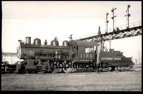 ALTE ORIGINAL POSTKARTE DAMPFLOK 1163 SOUTHERN PACIFIC LINES USA LOKOMOTIVE locomotive à vapeur steam train postcard AK