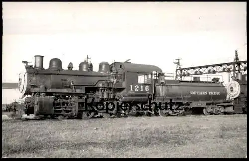 ALTE ORIGINAL POSTKARTE DAMPFLOK 1216 SOUTHERN PACIFIC LINES USA LOKOMOTIVE locomotive à vapeur steam train postcard AK