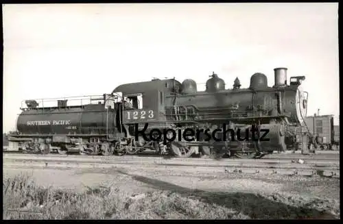 ALTE ORIGINAL POSTKARTE DAMPFLOK 1223 SOUTHERN PACIFIC LINES USA LOKOMOTIVE locomotive à vapeur steam train postcard AK