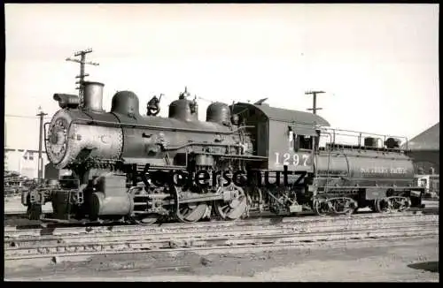 ALTE ORIGINAL POSTKARTE DAMPFLOK 1297 SOUTHERN PACIFIC LINES USA LOKOMOTIVE locomotive à vapeur steam train postcard AK