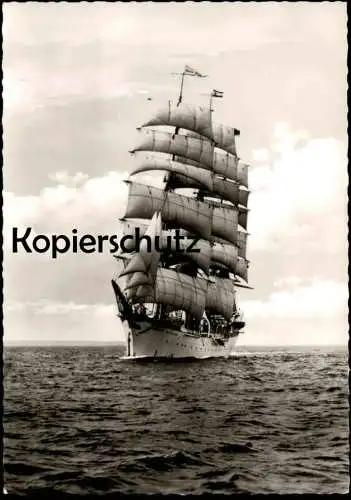 ÄLTERE POSTKARTE SCHULSCHIFF DEUTSCHLAND Segelschiff Schiff Segel clipper sailing ship cpa photo postcard Ansichtskarte