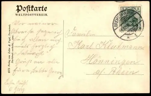 ALTE POSTKARTE SCHNELLDAMPFER KRONPRINZESSIN CECILIE DAMPFER NORDDEUTSCHER LLOYD BREMEN Schlepper steam boat postcard AK