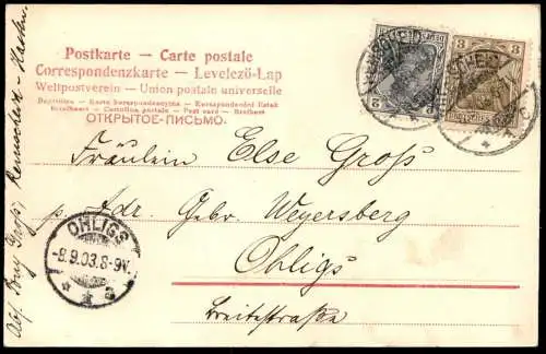 ALTE POSTKARTE THALSPERRE IM ESCHBACHTHALE BEI REMSCHEID Talsperre Eschbachtal Ansichtskarte AK cpa postcard