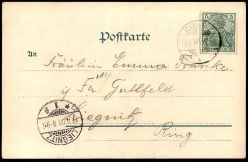 ALTE POSTKARTE GRUSS VOM KUNITZER SEE JEZIORO KUNICKIE KUNICE Legnica Polska Polen Poland postcard cpa AK Ansichtskarte