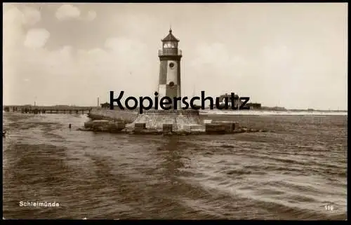 ALTE POSTKARTE SCHLEIMÜNDE LEUCHTTURM KAPPELN AN DER SCHLEI lighthouse phare Ansichtskarte AK cpa postcard