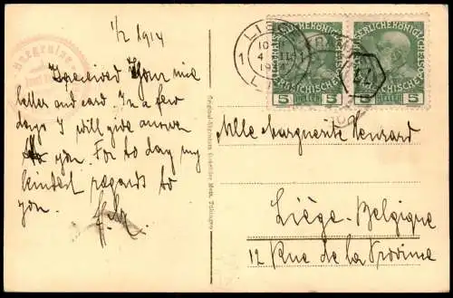 ALTE POSTKARTE SCHRECKENSTEIN AUSSIG AN DER ELBE RITTER USTI NAD LABEM STEINDRUCK STEINZEICHNUNG cpa postcard