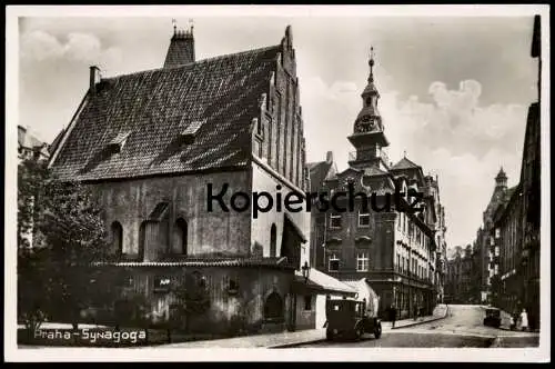 ALTE POSTKARTE PRAHA SYNAGOGE ALTNEU SYNAGOGUE JEW JEWISH JUDAICA JUDAIKA PRAG cpa postcard AK Ansichtskarte