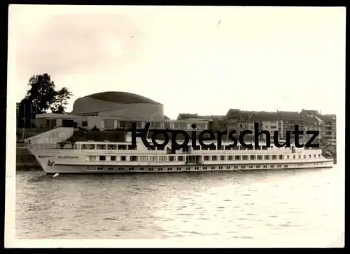 ÄLTERES ORIGINAL FOTO BONN RHEIN SCHIFF MS EUROPA BEETHOVENHALLE BEETHOVEN HALLE Photo Löffler Köln-Sülz