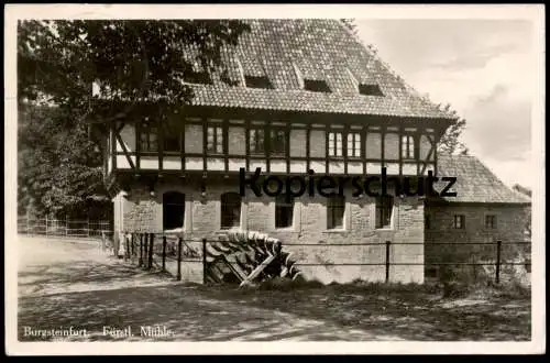 ALTE POSTKARTE BURGSTEINFURT FÜRSTLICHE MÜHLE MÜHLENRAD WASSERRAD Wassermühle moulin mill Ansichtskarte AK cpa postcard