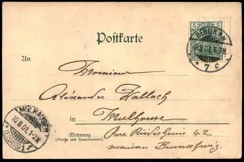 ALTE POSTKARTE BERLIN PALAIS KAISER WILHELM I. MIT HISTORISCHEM ECKFENSTER AUTO HERMANN TIETZ jüdischer Kaufmann Hertie