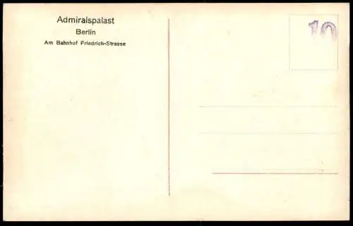 ALTE POSTKARTE BERLIN ADMIRALSPALAST EIS-ARENA LOGEN Ballett Eislaufen ice skating Ansichtskarte AK cpa postcard