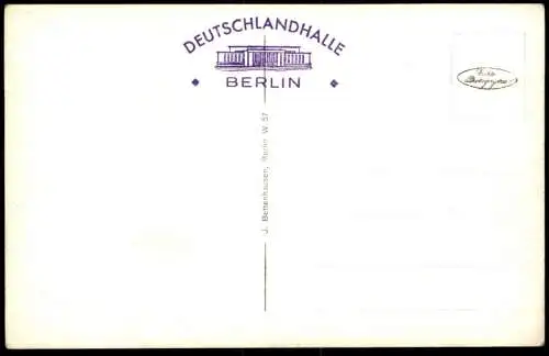 ALTE POSTKARTE BERLIN CHARLOTTENBURG DEUTSCHLANDHALLE AUSSENANSICHT HALLE Ansichtskarte AK cpa postcard