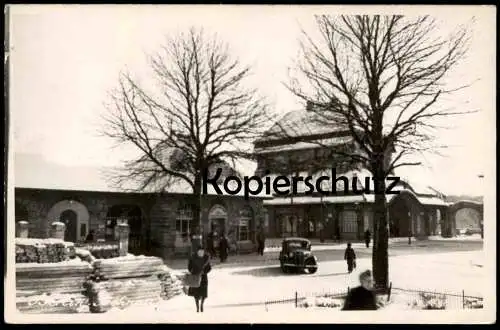 ALTE POSTKARTE BERLIN FROHNAU BAHNHOF LA GARE Bahnhofsplatz Winter Schnee Ansichtskarte AK cpa postcard